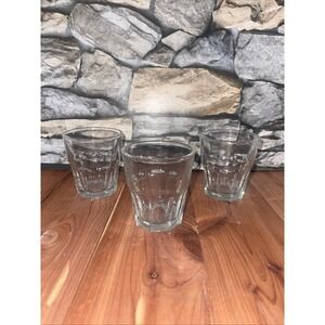3 Libbey Gibraltar Rock Tumbler Juice Glasses